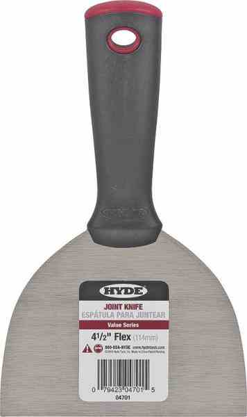Main 1 - Hyde Stiff 4 1/2 In Flexible
Scraper Orgill# 6563456 -