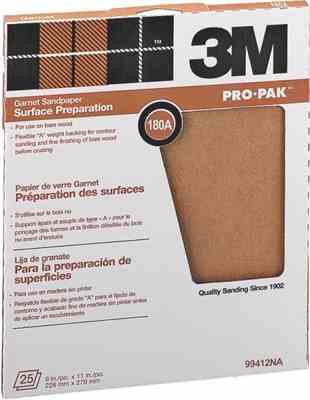Sand Paper 9 X 11 Sheet Fine 
180A Orgill# 6985832 - Henson Metal