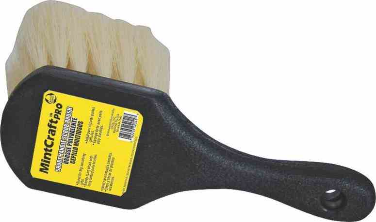 Main 1 - Short Handle White Tampico Brush  -