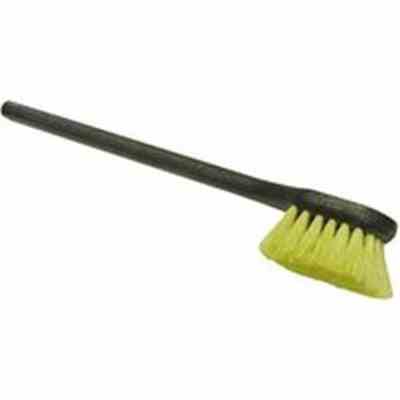 Long Handle White Tampico Brush  - Henson Metal