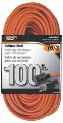 Extension Cord - 16/3 100Ft
Orange - Henson Metal