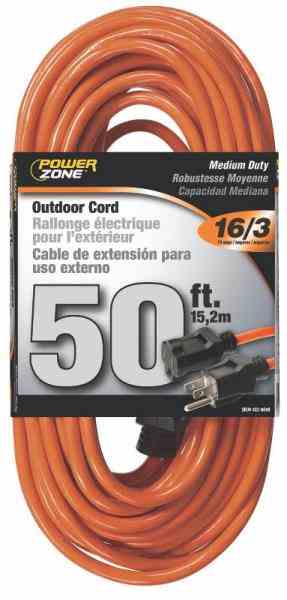 Main 1 - Extension Cord - 16Ga 3 Wire 50'  -