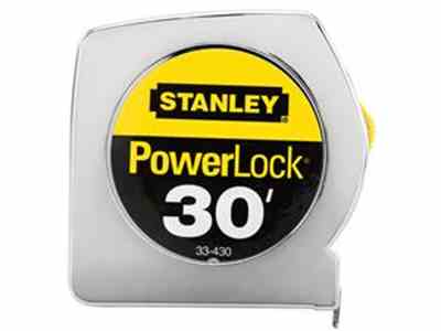 Tape Measure - 1 X 30 Stanley
Powerlock - Henson Metal