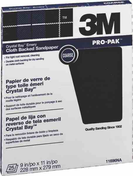 Main 1 - Sand Paper 9 X 11 Emery Cloth
Coarse Orgill# 8332579 -