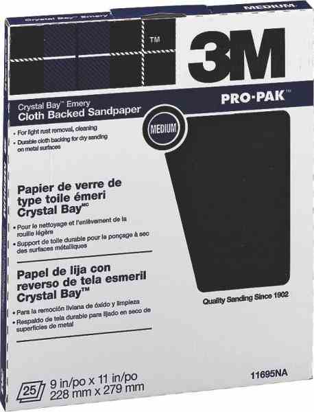 Main 1 - Sand Paper 9 X 11 Emery Cloth
Medium Orgill# 7195209 -